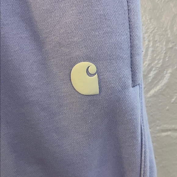 Carhartt Soft Lavender Heather Relaxed Fit Fleece Jogger Small - Picture 3 of 9